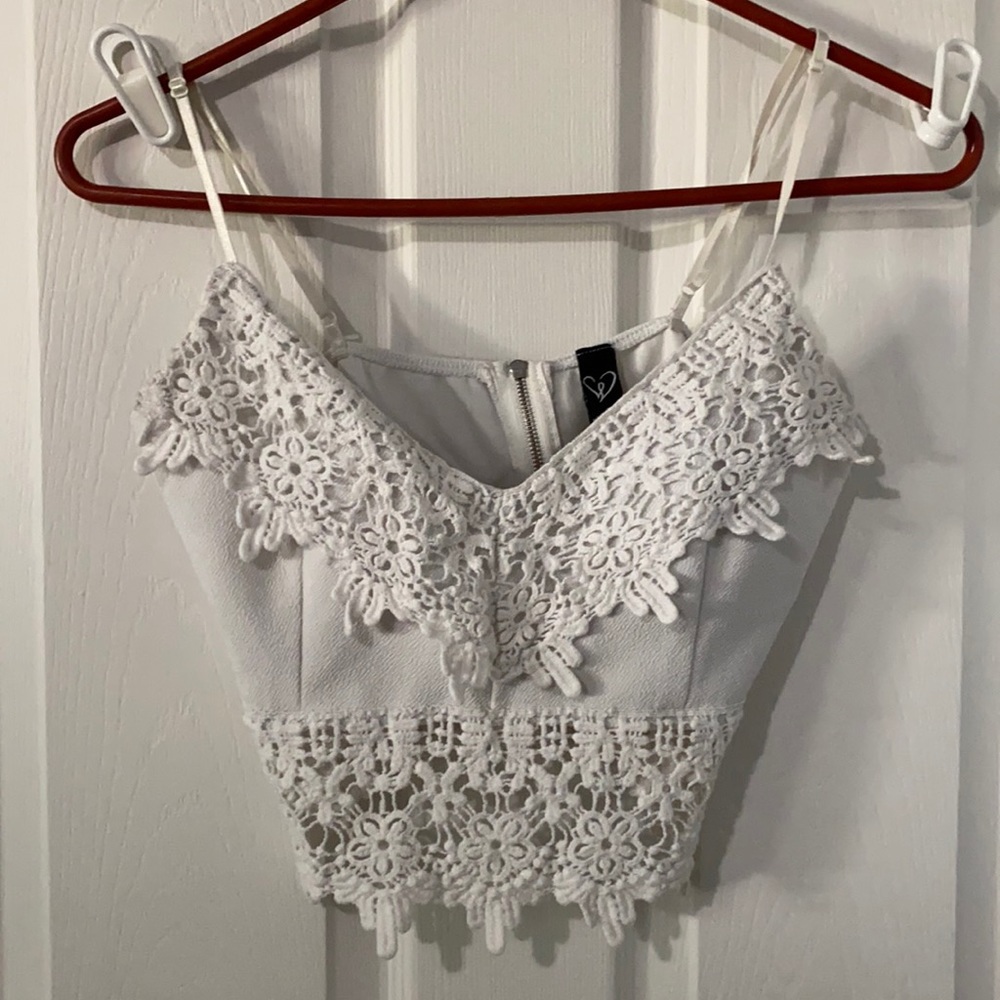 Lace crop top